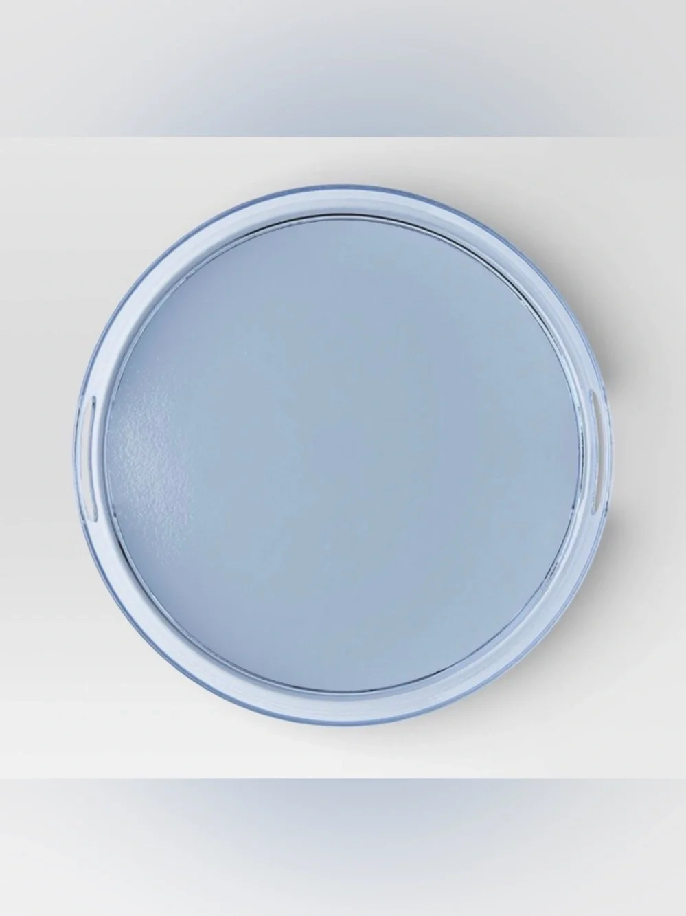 15” Room Essentials Light Blue Round Serving Tray New